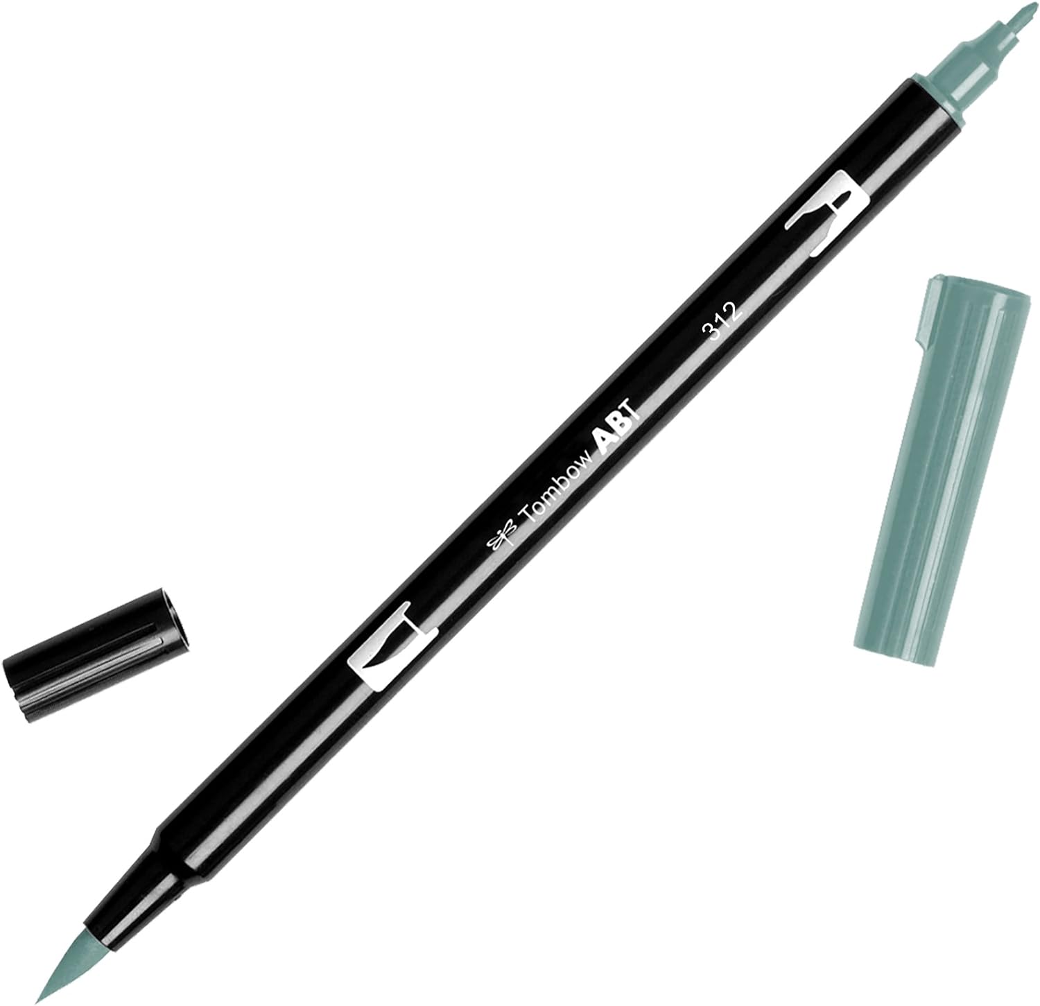 Tombow ABT 076 Dual Brush Pen - Green Ochre