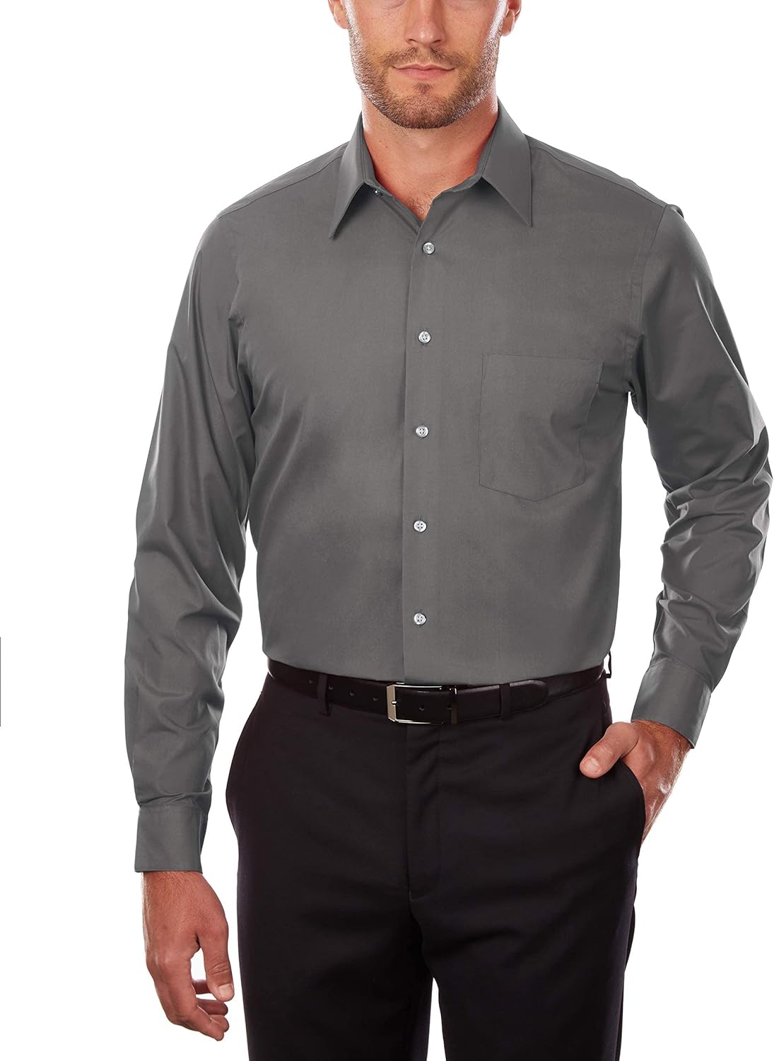 Van Heusen Men's TALL FIT Dress Shirts Poplin (Big and Tall)