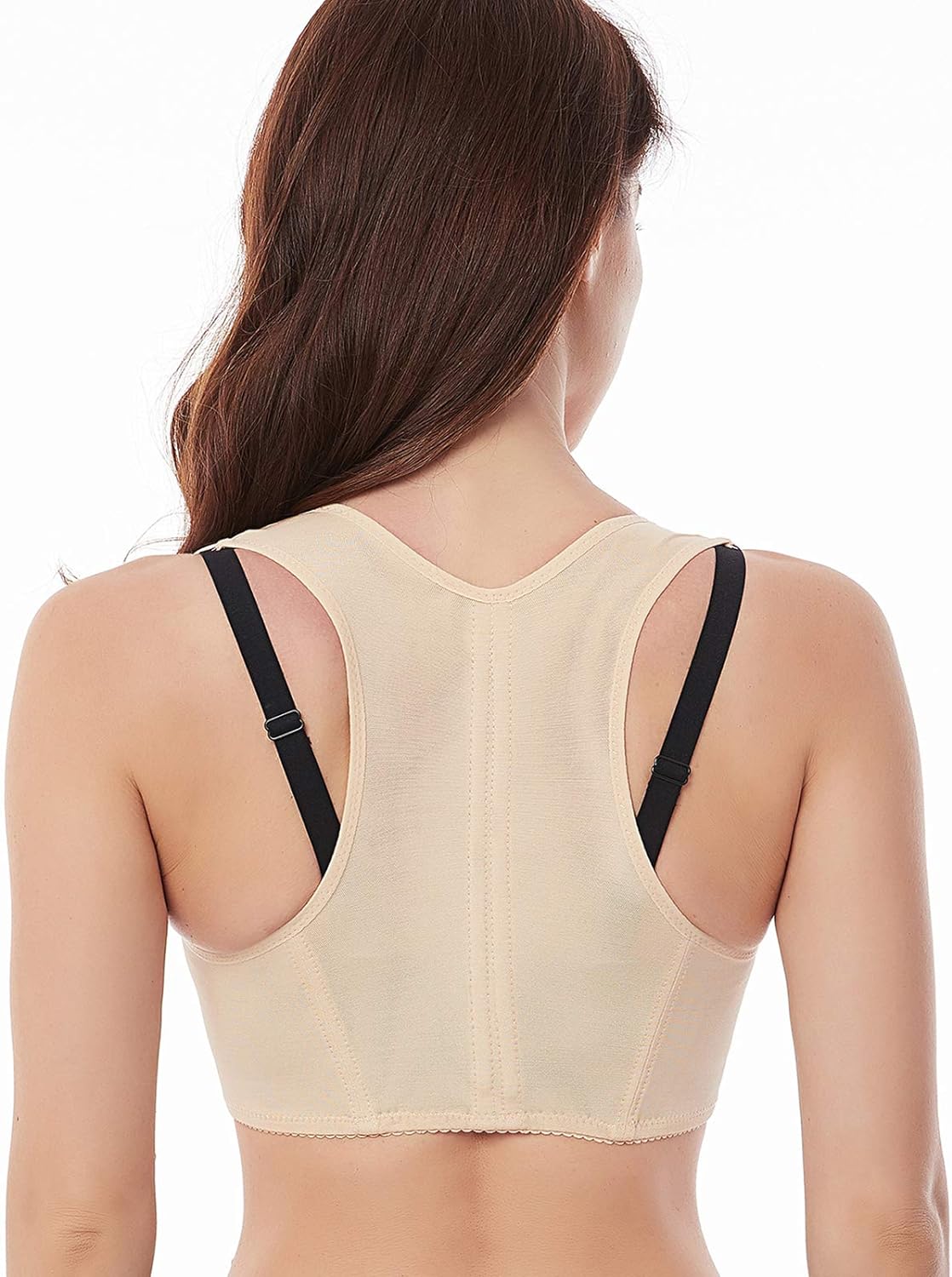 Werena Chest Brace Up for Women Posture Corrector Shapewear Tops Back Brace Support Bra Shaper X-Strap Vest