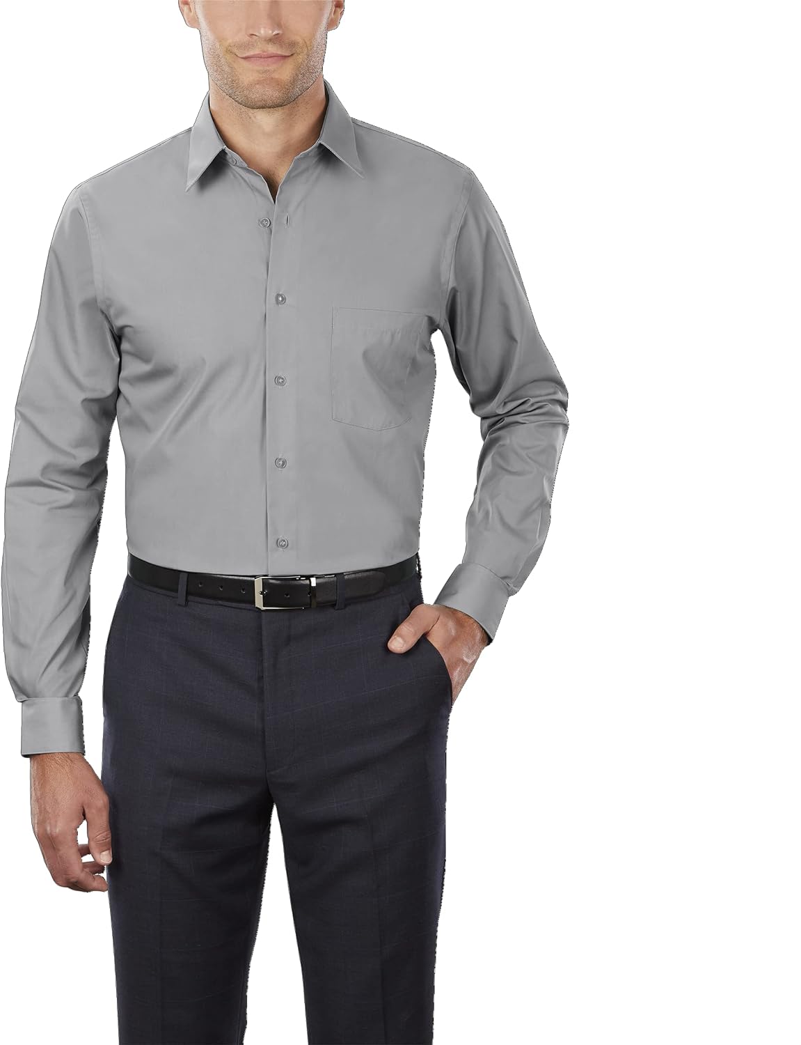 Van Heusen Men's TALL FIT Dress Shirts Poplin (Big and Tall)