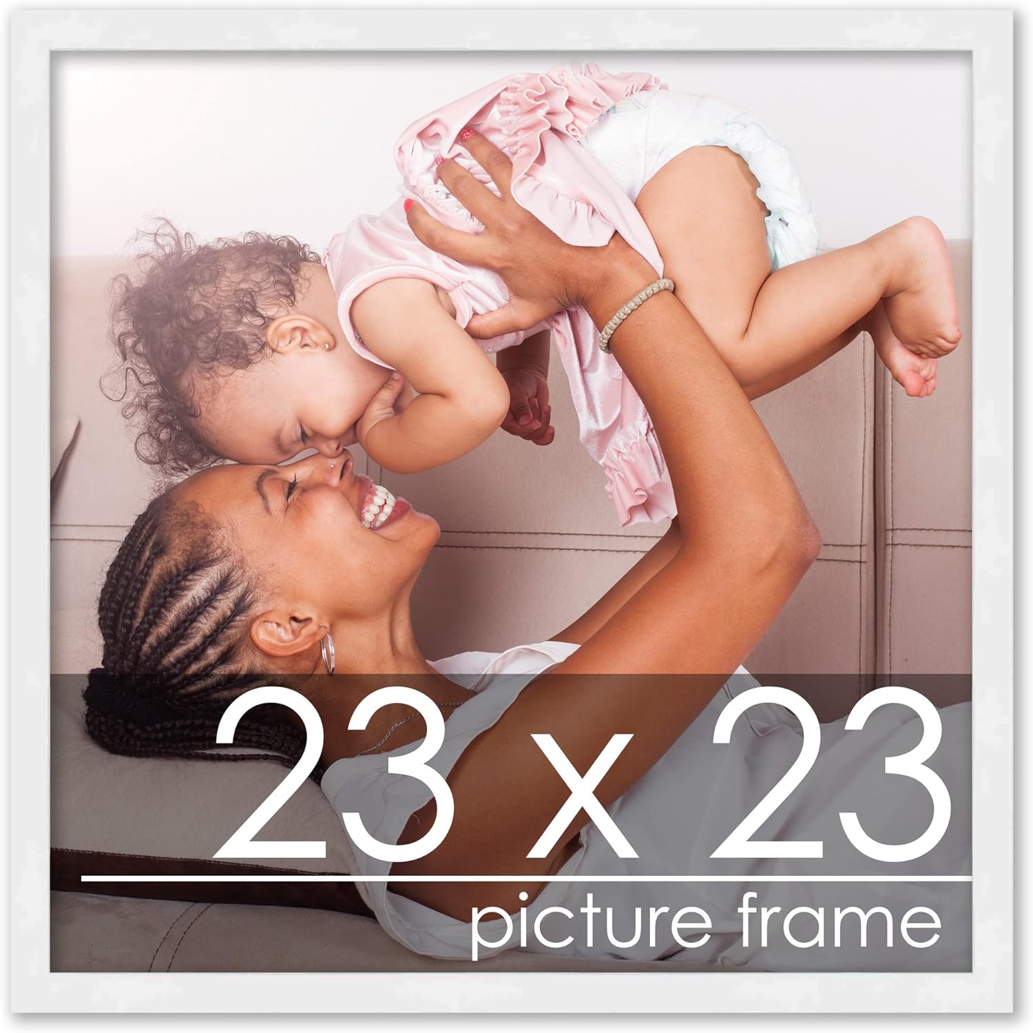 12x36 Contemporary White Wood Picture Panoramic Frame - Picture Frame Includes UV Acrylic, Foam Board Backing, & Hanging Hardware! Panoramic Poster Frame