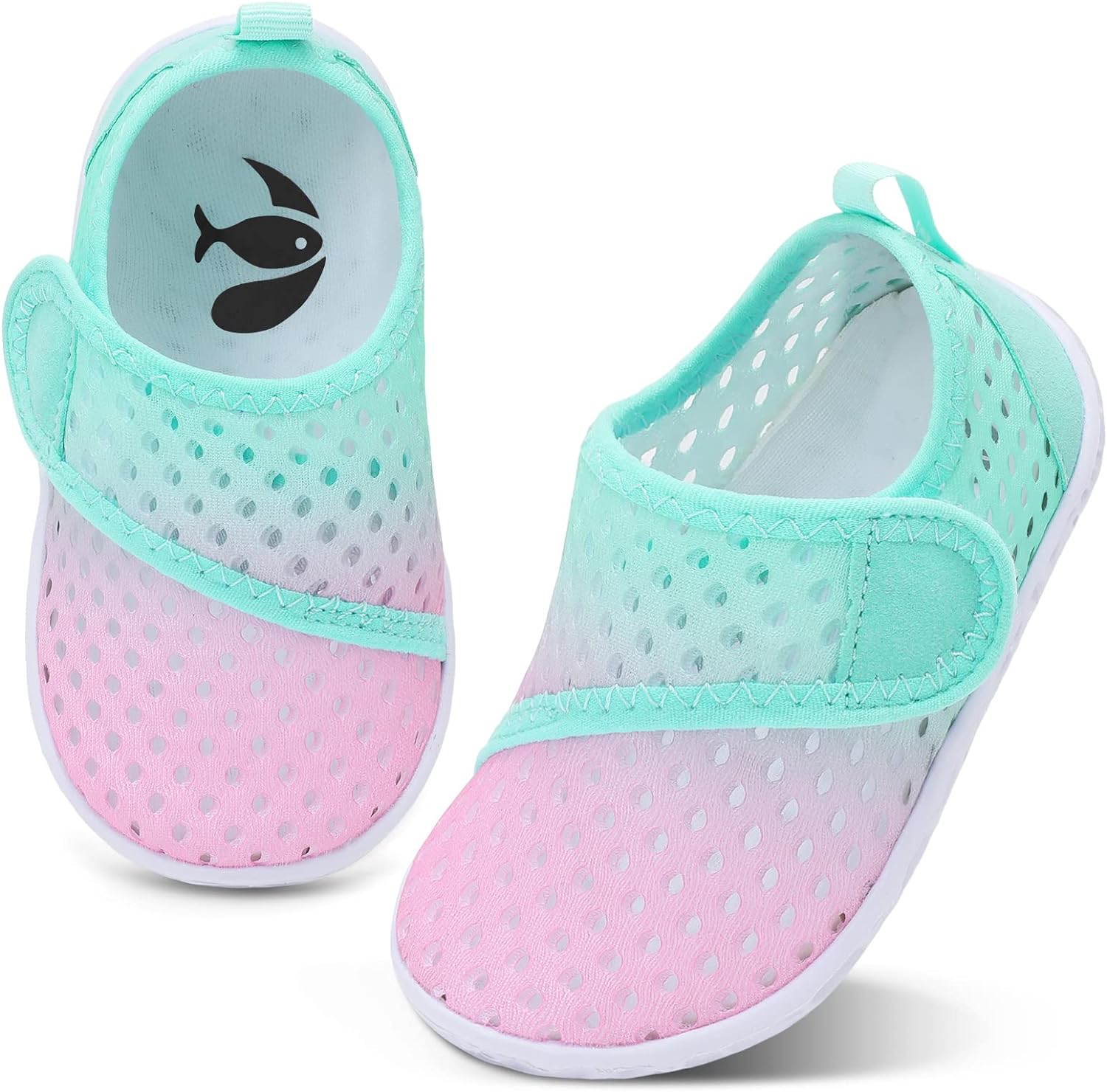 Toddler Water Shoes Kids Girls Boys Beach Aqua Socks Skin Barefoot Walking Water Shoes Quick Dry Non-Slip Breathable Swim Pool Surf